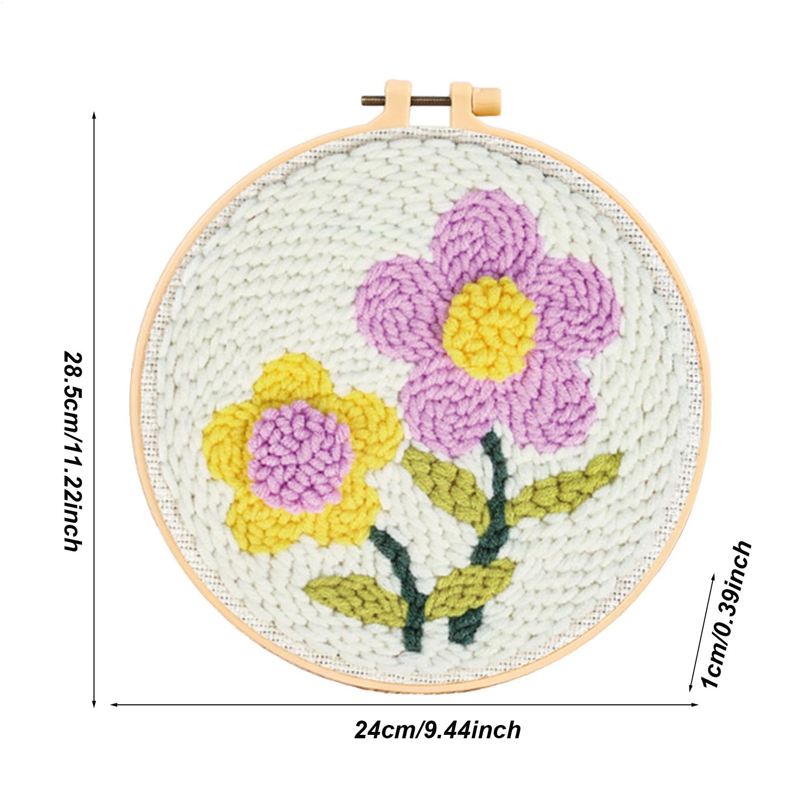 Amazon | 刺繍初心者キット、花刺繍ウォールアートセット